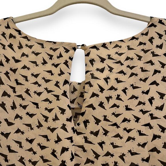 Esley boho pleated wide bell sleeve blouse - Picture 5 of 6